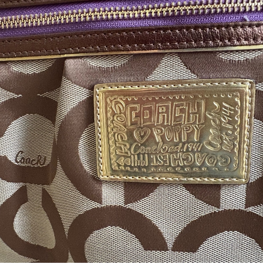 Coach Poppy Brown and Tan Signature Tote Bag
Poppy! - Picture 2 of 9